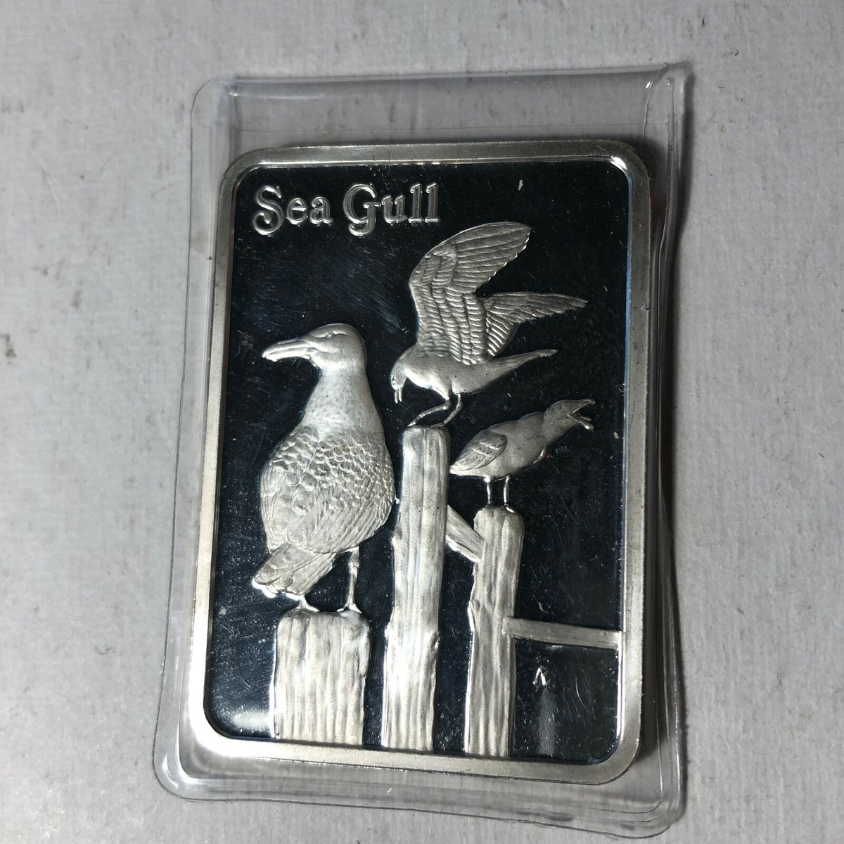 Hamilton Mint, Birds of America, Seagull .999 Silver Art Bar | eBay
