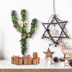 5Ft Cactus Artificial Christmas Tree 110 Led lights and Decorative Accessories
