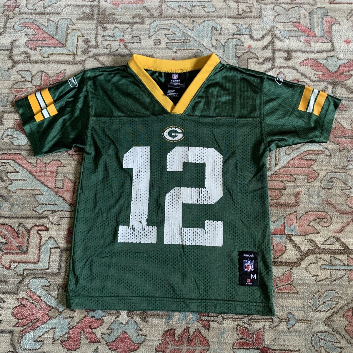 Green Bay Packers Rodgers 12 ジャージ S NFL Green Bay Packers Aaron Rodgers #12 Football Jersey Kids