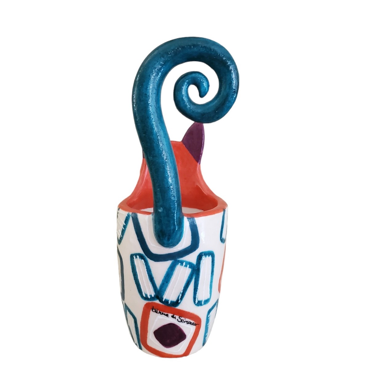 Signed Terre Di Scirocco Studio Art Glazed Multicolor