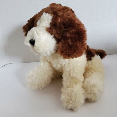 Ganz St Bernard Jack Russell Puppy Dog Wrigley Stuffed Plush H11097 Cream Brown