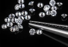 6 Pieces 3.60 mm White CVD LAB Created Diamonds 1.00 Ct, DEF,SI For Jewelry