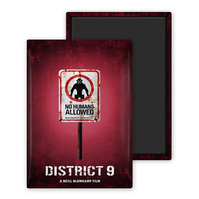 District 9 Affiche Film Cinéma-Magnet Frigo 54x78mm