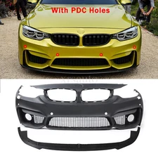 Front Bumper Assembly W/PDC Fit M4 Style For BMW 4 SERIES F32 F33 F36 2014-2020