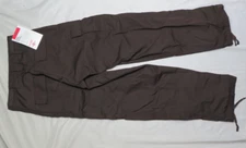 TRU-SPEC MENS PANTS XSS BROWN BDU P/C RIP-STOP TACTICAL CARGO RIPSTOP NWT NEW