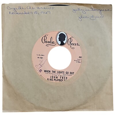 Rare Obscure Record 45 John Fred & Playboy Band Judy In Disguise With Glasses