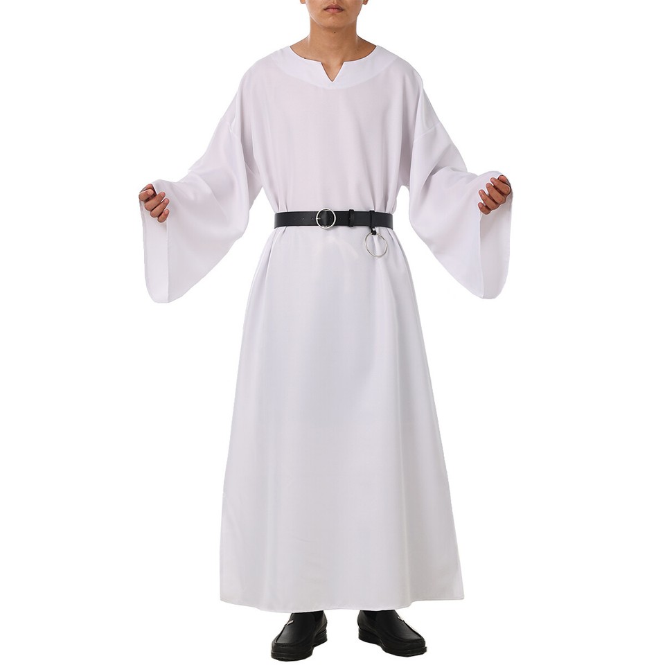Medieval Men Ritual Robe With Belt Halloween Wicca Pagan Ritual Cosplay ...