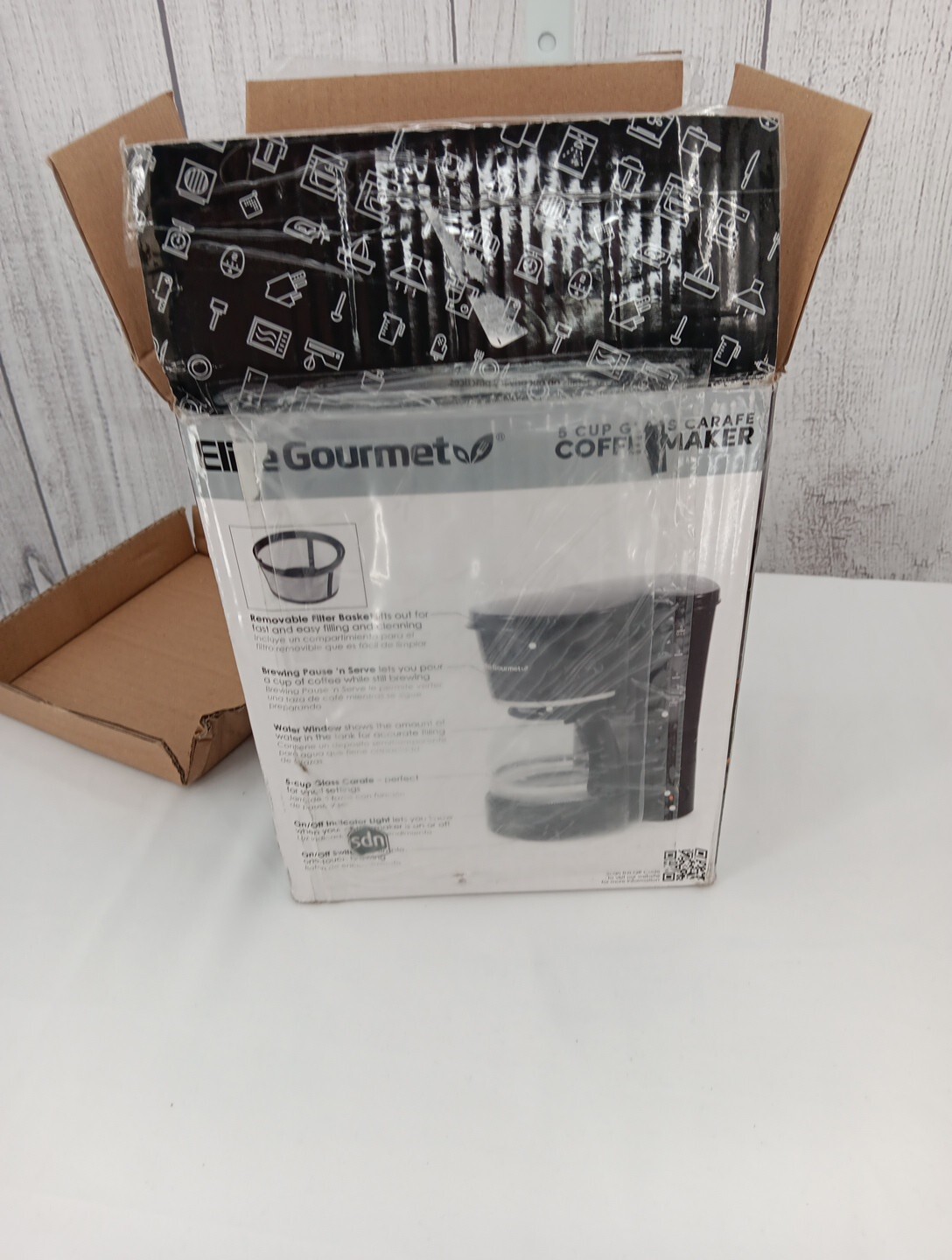 Elite Gourmet 5 cup Drip Coffee Maker, Model EHC-5055-SH