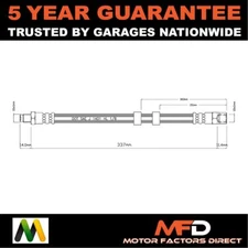 Brake Hose Front Motaquip Fits Volvo V70 C70 940 850 740 960 S70 V90 760 S90