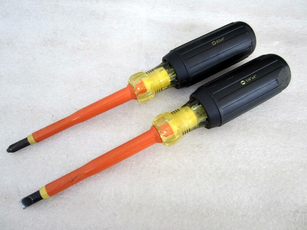 Ideal Comfort Grip Insulated Slotted Phillips Screwdrivers 36-9311 36-9321