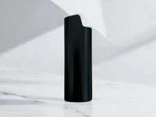 Matte Black Metal Shell Lighter Case Cover Holder Fits Bic Lighters