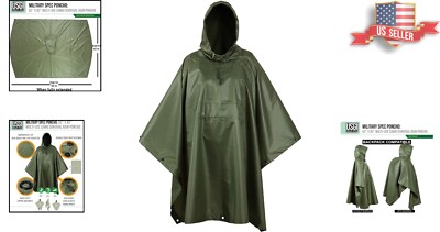 Outdoor Adventure Essential - Multi-Functional Military Poncho