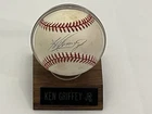 KEN GRIFFEY JR SEATTLE MARINERS REDS HOF SIGNED AUTO BASEBALL AMERICAN LEAGUE RF