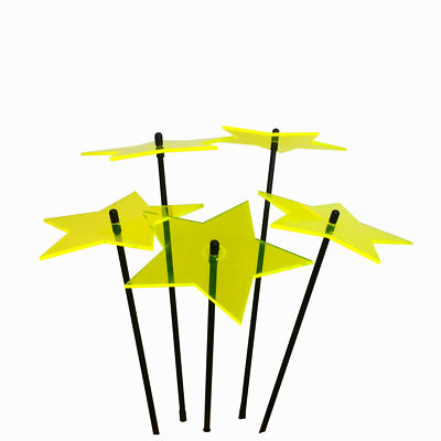 Garten Deko Sterne 5er Set groß Outdoor Solar Deko Pfahl Hof Rasen