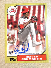 2022 TOPPS 1987 35th ANNIVERSARY #87BA-RS REIVER SANMARTIN AUTO REDS ROOKIE