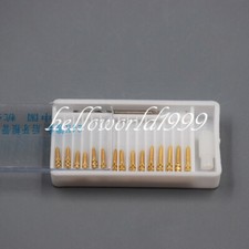 Dental 24K Gold Screw Posts Drills Kits Refills Plated Tapered BM 1.2 15 Pcs/Box