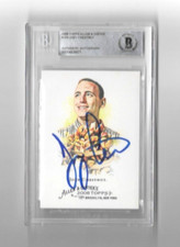 JOEY CHESTNUT SIGNED HOTDOG 2008 TOPPS ALLEN & GINTER RC CARD #109 BAS BECKETT