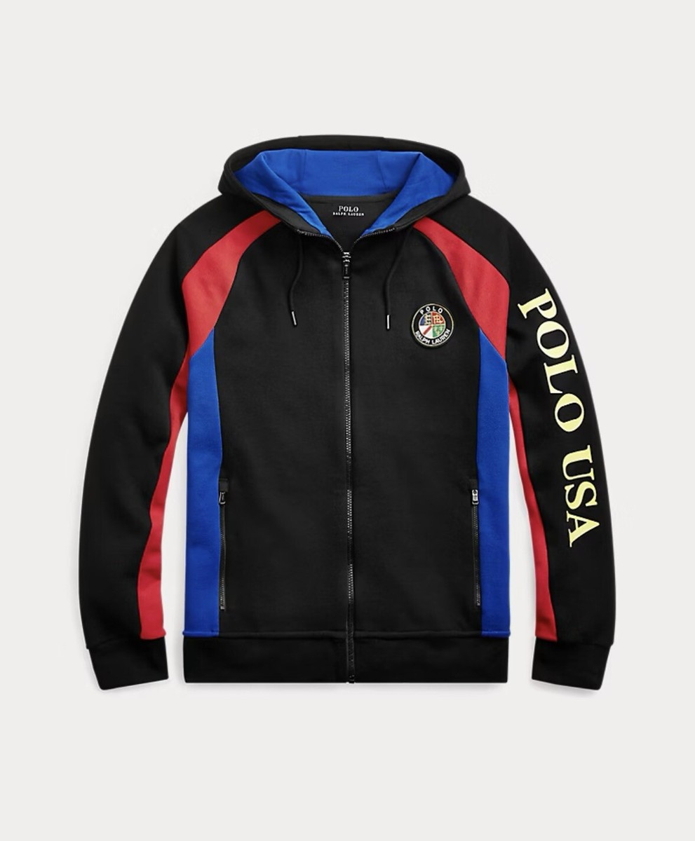 トップス Polo ski   usa  long sleev Hooded NWT Polo Ralph Lauren USA Ski 92 Downhill Skier Zip Hoodie