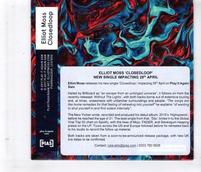 (HL260) Elliot Moss, Closedloop - 2017 DJ CD