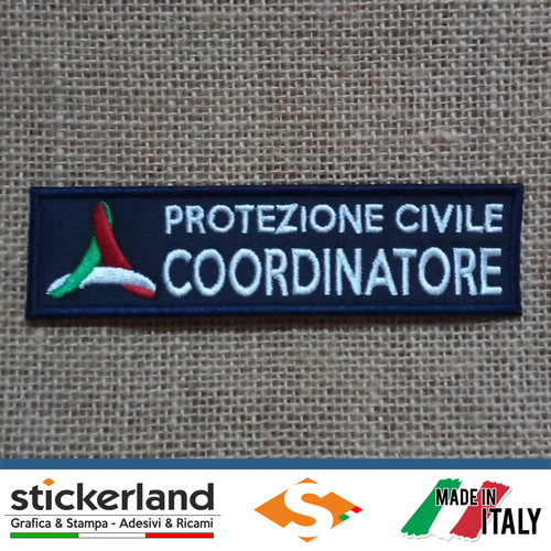 Patch Ricamata Protezione Civile Puglia - Toppa Termoadesiva 9cm, Ricamo Ufficiale - Foto 4