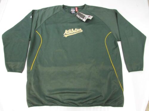 New Oakland Athletics A's Mens Size 3XL 3XLarge Green Majestic Sweatshirt