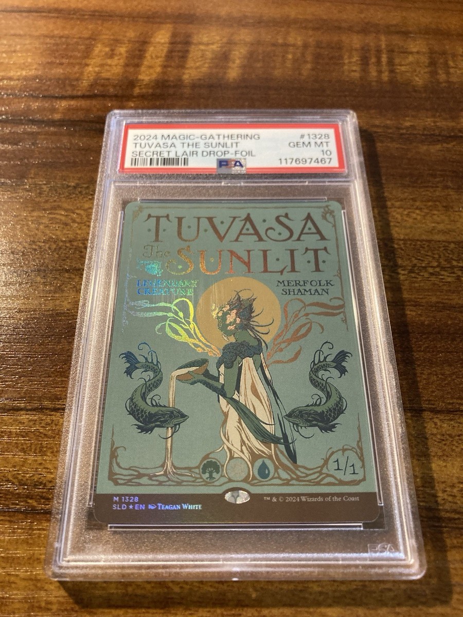 MTG✨TUVASA THE SUNLIT Full Art/Flip 🌈 FOIL✨SLD PSA 10 MYTHIC