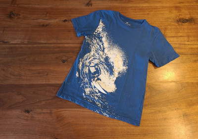T-Shirt H&M ''Sufer'', blau in Gr. 134/140, sehr gut erhalten