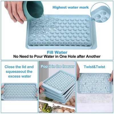Mini Ice Cube Trays Upgraded Ice Ball Maker Mold Tiny Crushed Ice Tray-y