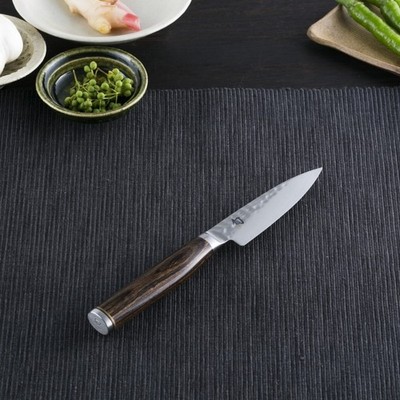 Shun Premier Paring Knife 4'' VG-MAX Hammered Damascus Japanese Kitchen Knife