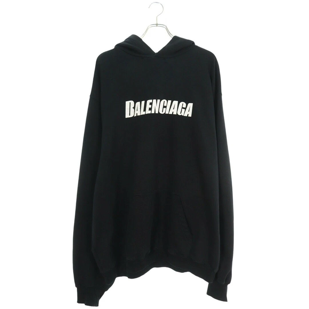 Felpa con cappuccio Balenciaga 23SS 729361 TNVL2 stampa logo distrutto uomo XS usata 79e6b4a0c