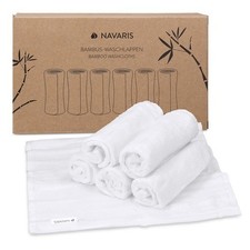 Navaris Waschlappen Set 6-teilig Baby-Waschlappen aus Viskose - 25x25cm