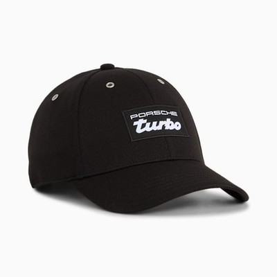 PUMA Porsche Turbo Cap Black Motorsport Baseball Hat Snapback Porsche Legacy Uni