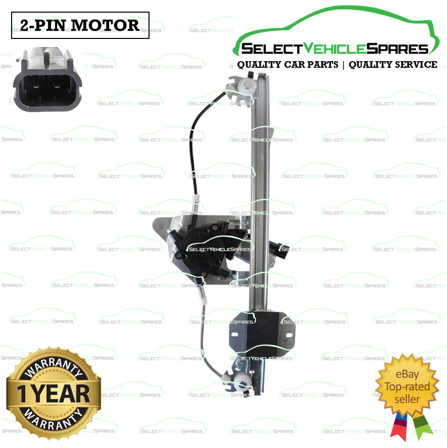 NEW SANDERO MK2 LEFT FRONT PASSENGER WINDOW REGULATOR & MOTOR (2-PIN) 2013-2020