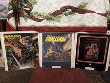 3 CED Videodiscs Warlords Of 21 Century, The Challenge, Angel Of Heat