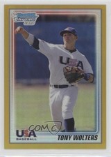 2010 Bowman Chrome USA Stars Gold Refractor 48/50 Tony Wolters #USA-20 0af