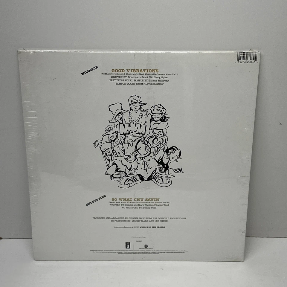 Marky Mark & the Funky Bunch -Good Vibrations -1991 12" Single Mix - NEW SEALED - Image 2 of 3