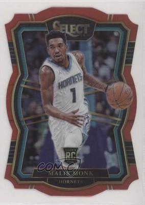 2017 Panini Select Premier Level Red Die-Cut Prizm /135 Malik Monk Rookie RC 4l3