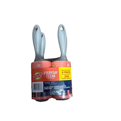 Scotch-Brite Lint Roller Pack, 85 Sheets/Roller - Choose Your Count 4 ct.