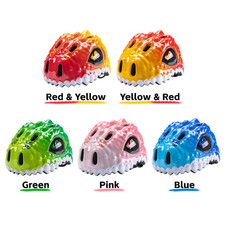 Kids Adjustable Dinosaur Helmet Bicycle Scooter Helmet