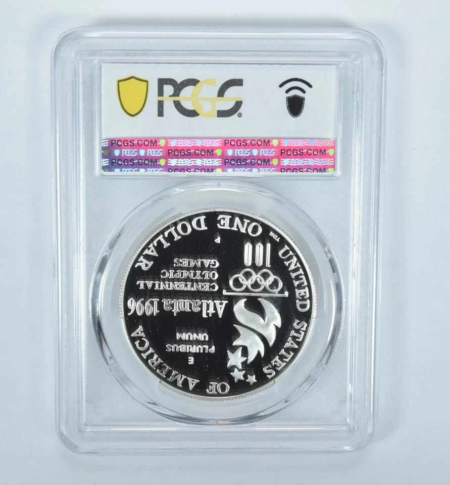 1996-P Olympic Rowing Commemorative Silver Dollar PR69 DCAM PCGS *2956 - Image 2 of 4