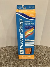 Powerstep Pulse Performance Insoles Mens 9-9.5 F Full Length Orthotics Support
