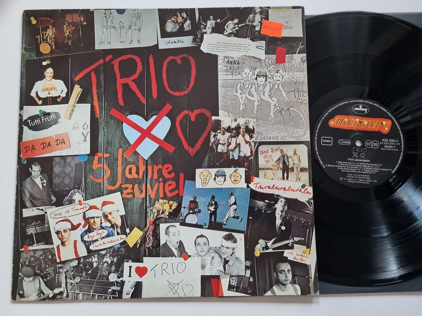 Trio - 5 Jahre Zuviel Vinyl LP Germany