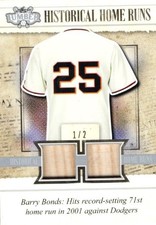 2022 Leaf Lumber Historical Home Runs #HHR01 Barry Bonds SN2