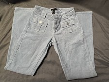 Women s ' Forever 21 Light Blue Corduroy Flare Pants Size Small