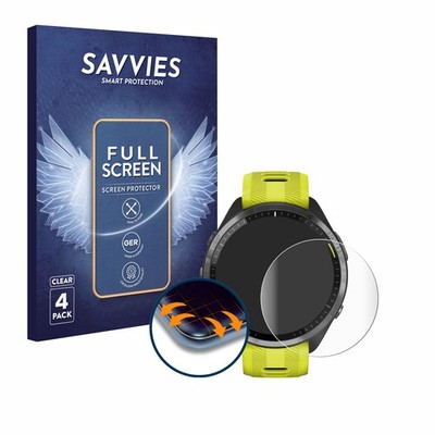 4x Full-Screen Schutz Folie für Garmin Forerunner 965 / 970 3D Edge Display