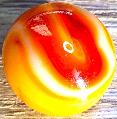 WOW ! UNUSUAL COLOR COMBINATION TRANSLUCENT SWIRLED SHOOTER .77'' BOX3/06