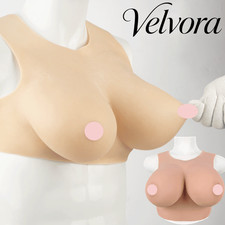 Realistic B-H Cup Silicone Breast Forms Breast Plate Fake Boobs For Crossdresser