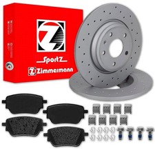 Zimmermann SPORT BREMSSCHEIBEN 295mm + BEL&Auml;GE HINTEN f&uuml;r MERCEDES A-KLASSE W177