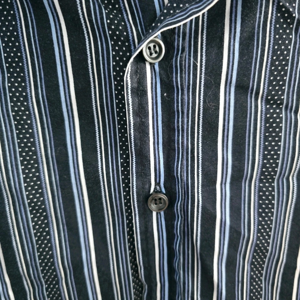 Diesel синий белая полоса на пуговицах размер большой старые деньги тихий роскошный офис - Изображение 2 из 4