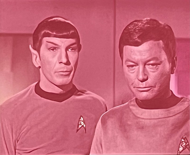 RARE STAR TREK TOS - Spock and McCoy - 35mm FILM CLIP